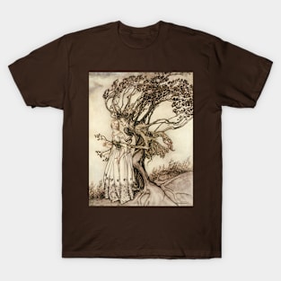 The Old Woman in the Wood by Arthur Rackham T-Shirt